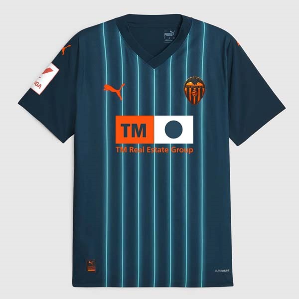 Tailandia Camiseta Valencia Replica Segunda Ropa 2023/24